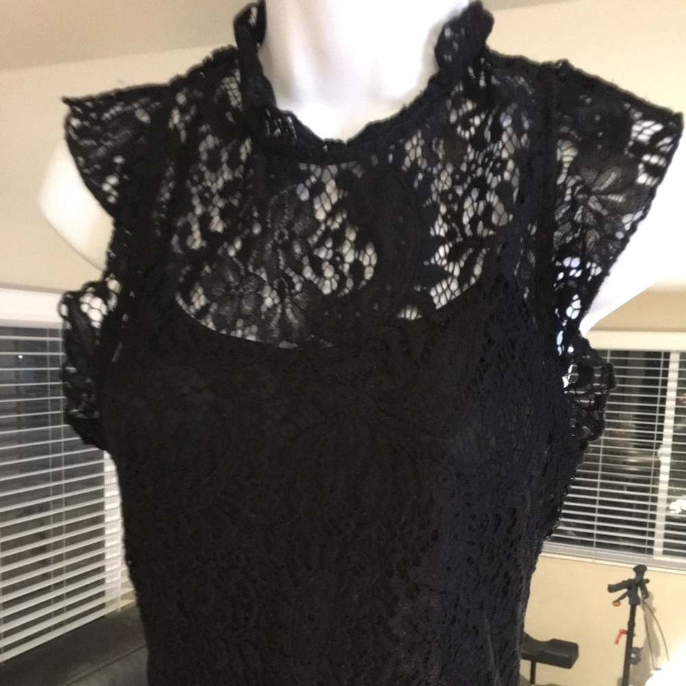 Lacy overlay black dress